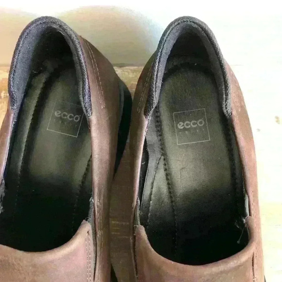 Ecco Twist Brown Suede Slip On Loafer Shoes Size 4.5 - Picture 6 of 11